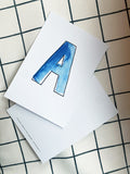 Karte Buchstabe "A" - Hand Lettering (Alphabet ABC Edition)