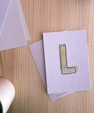 Karte Buchstabe "L" - Hand Lettering (ABC Edition)