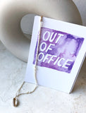 Postkarte: "Out of office" - Aquarell Lettering