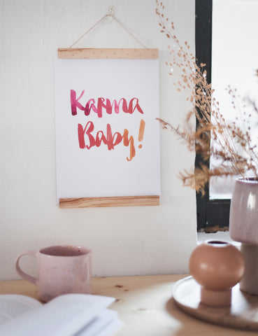 Poster "Karma" - Brush Lettering