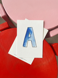 Karte Buchstabe "A" - Hand Lettering (Alphabet ABC Edition)