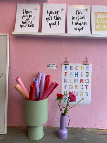 Poster Kinderzimmer - Hand Lettering (Alphabet ABC Edition)