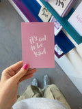 Postkarte "Cool to be kind" - Typografie-Karte