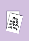 Postkarte "Not Friday" - Brush Lettering