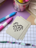 Postkarte "Happy Birthday" Geburtstagskarte - Brush Lettering