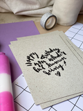 Postkarte "Happy Birthday" Geburtstagskarte - Brush Lettering