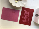 Postkarten-3er Set: "Heart, heart, focus edition" Hand Lettering