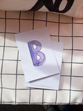 Karte Buchstabe "B" -  Hand Lettering (Alphabet ABC Edition)