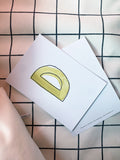 Karte Buchstabe "D" -  Hand Lettering (Alphabet ABC Edition)