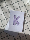 Karte Buchstabe "K" - Hand Lettering (ABC Edition)