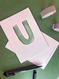 Karte Buchstabe "U" - Hand Lettering (Alphabet ABC Edition)