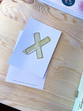 Karte Buchstabe "X" - Hand Lettering (Alphabet ABC Edition)