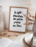 Poster "Perfekt ins Herz" - Brush Lettering