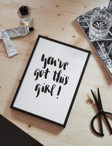 Poster "You've got this" - Brush Lettering