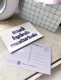 Postkarte: "Snack" - Font Lettering (These Girls Edition)