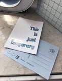 Postkarte: "Temporary" - Font Lettering (These Girls Edition)