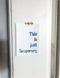 Postkarte: "Temporary" - Font Lettering (These Girls Edition)