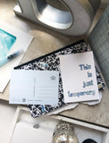 Postkarte: "Temporary" - Font Lettering (These Girls Edition)
